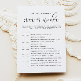 JOLIE Minimalistisch über oder unter Brautparty Einladung