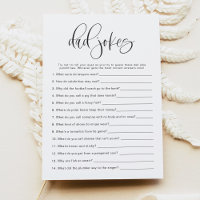 JOLIE Minimalistisch Vater Jokes Baby Showspiel