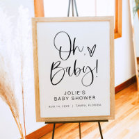 JOLIE Modern Boho Oh Baby Dusche Willkommen