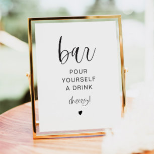 JOLIE Modernes Minimalistisches Selbstbedienungsze Poster