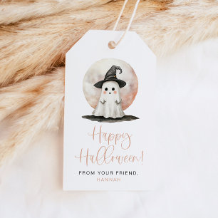 JOLIE Niedlich Ghost Witch Hat Happy Halloween Lec Geschenkanhänger