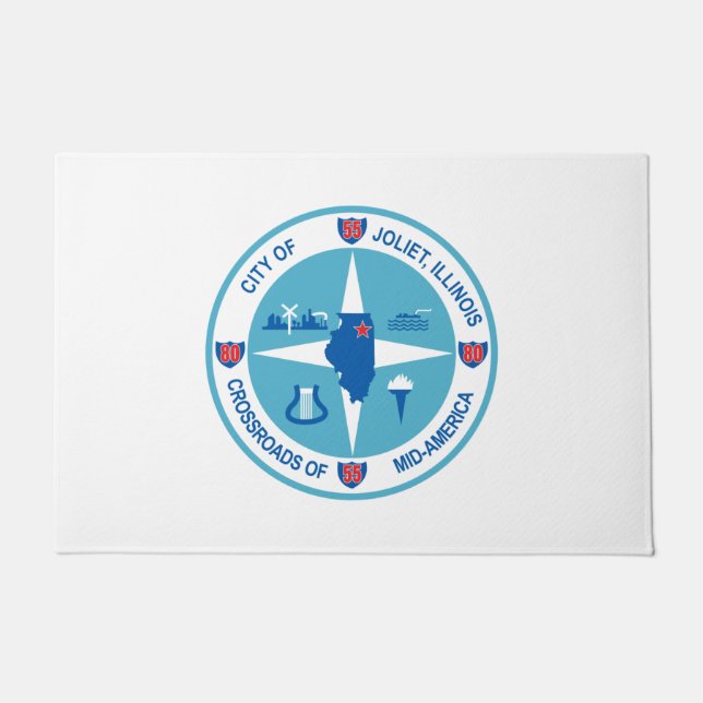 Joliet-Flagge (Illinois) Fußmatte (Vorderseite)