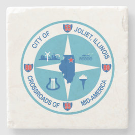 Joliet-Flagge (Illinois) Steinuntersetzer