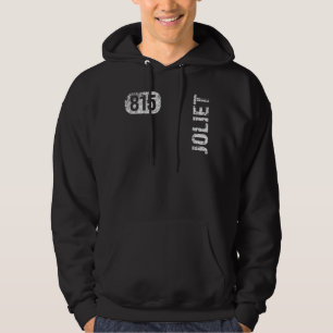 Joliet Illinois 815 Area Code Vintag Retro Hoodie