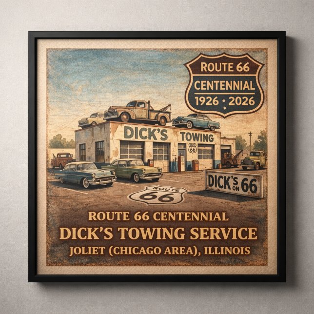 Joliet Illinois Route 66 Abschleppdienst Poster (Von Creator hochgeladen)