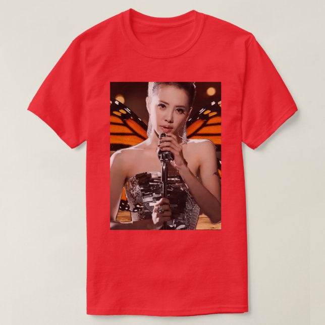 Jolin Tsai, der singende soziale Schmetterling T-Shirt (Design vorne)