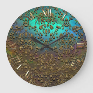 Jollain Damast Große Wanduhr