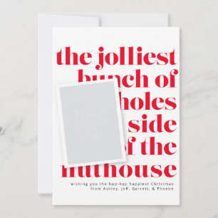 Jolliest Bunch Holiday Tradition Portrait Fotos Einladung