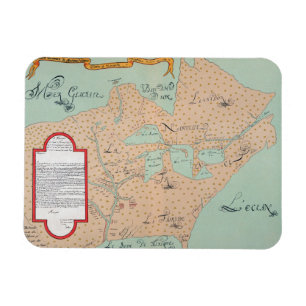 JOLLIET: NORDAMERIKA 1674 MAGNET