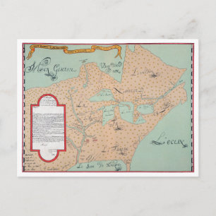 JOLLIET: NORDAMERIKA 1674 POSTKARTE