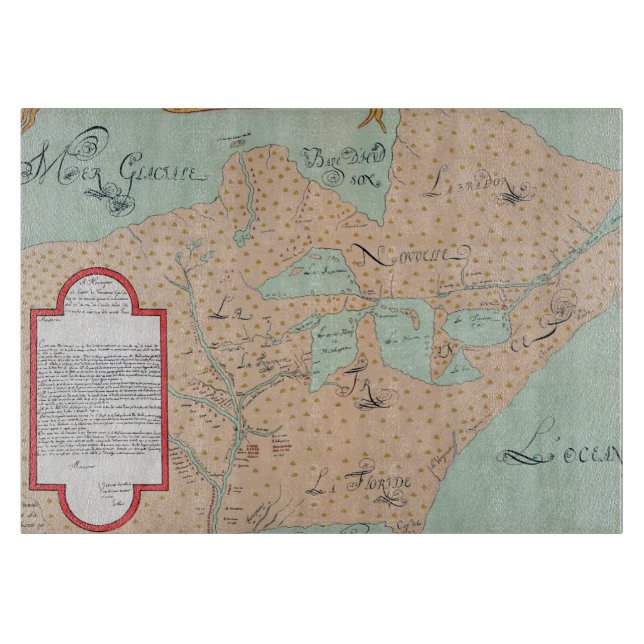 JOLLIET: NORDAMERIKA 1674 SCHNEIDEBRETT (Vorderseite)