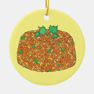 Jollof Rice Nigerian Ghanaian West African Food Keramik Ornament