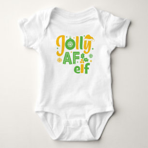 Jolly AF Elf Baby Strampler