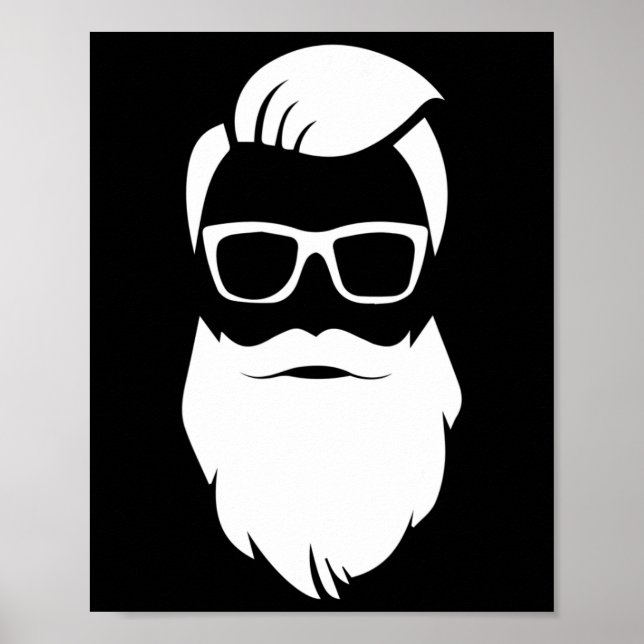 Jolly Angesagt Hipster Weihnachtsgeschenk Poster (Vorne)