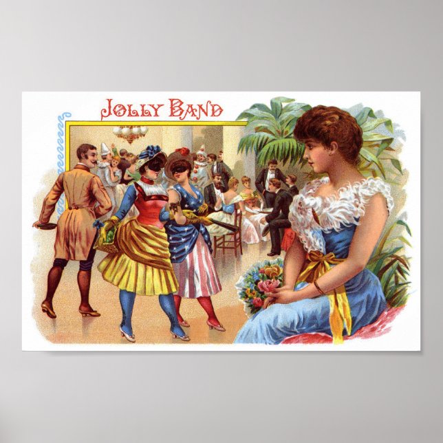 Jolly Band Cigar Label Poster (Vorne)