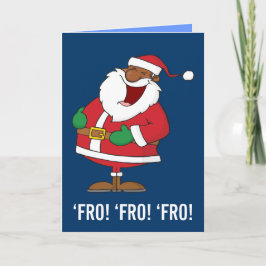 Jolly Black Saint Nicholas 2 Feiertagskarte