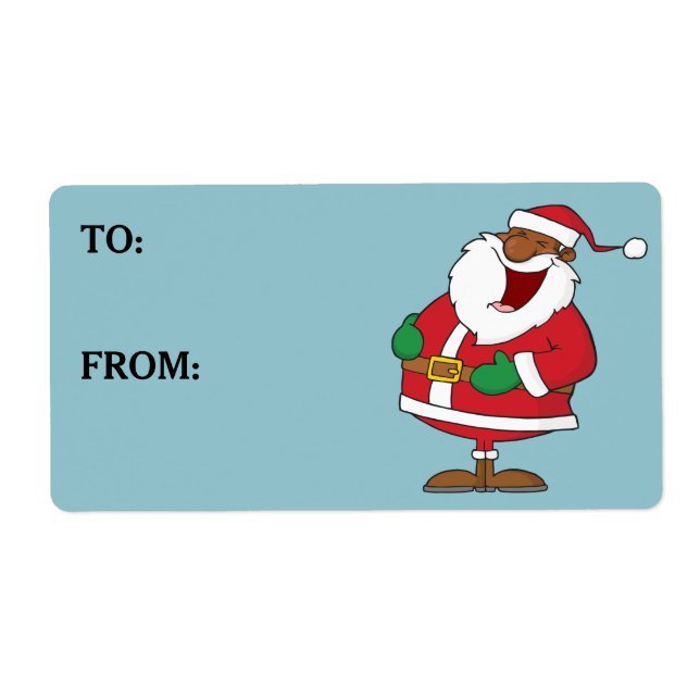 Jolly Black Saint Nicholas Printed Label (Vorne)