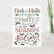 Jolly Christmas Deck die Hallen mit Holly