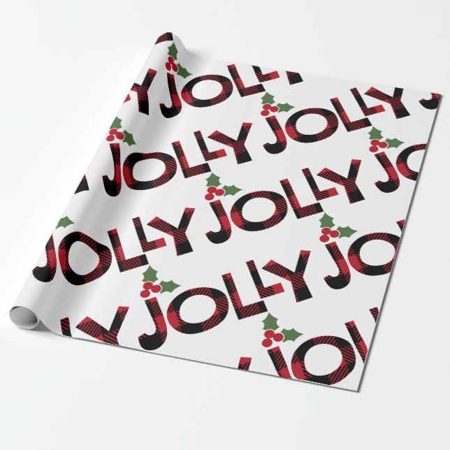 Jolly Christmas Geschenkpapier (Ungerollt)
