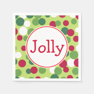 Jolly Christmas Napkins Serviette