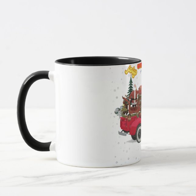 Jolly Christmas Overloaded Truck Tasse (Links)