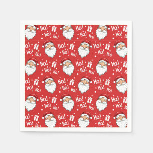 Jolly Christmas Santa Claus Serviette