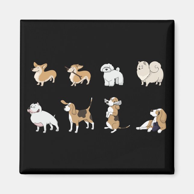 Jolly Corgis Magnet (Vorne)