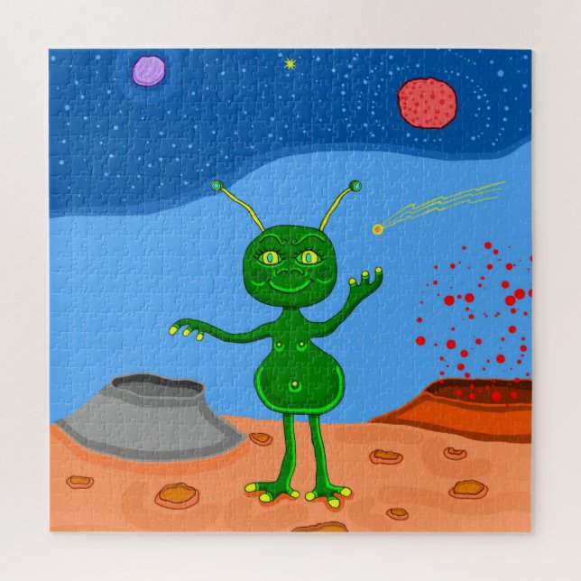 Jolly die Niedliche Alien Puzzle (Vertikal)