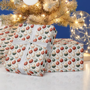 Jolly Elegance: Rot und Grün Geschenkpapier