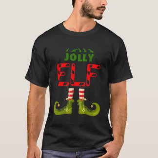 Jolly Elf Funny Group Matching Family Pajamas für T-Shirt