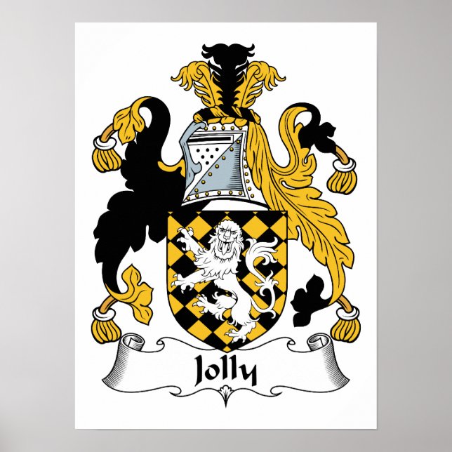 Jolly Familienwappen Poster (Vorne)