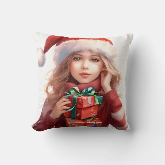 "Jolly Festivals: Christmas 2025 T-Shirt Collectio Kissen (Vorderseite)