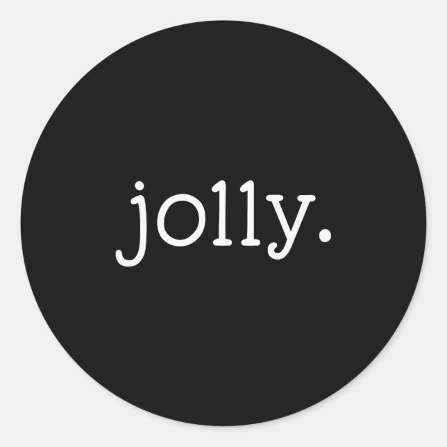 Jolly Festive Red Green Holiday Christmas  Runder Aufkleber (Vorderseite)