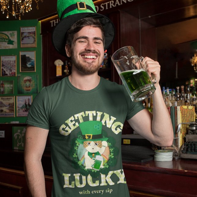 Jolly Ginger Tabby Irish Cheer T - Shirt (Von Creator hochgeladen)