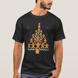 Jolly Gingerbread Christmas Tree T-Shirt Gingerbre