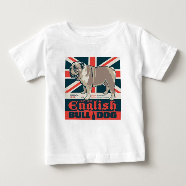 Jolly Good English Bulldog Baby T-shirt (Vorderseite)