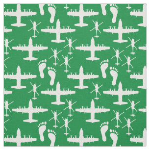Jolly Green Rescue Team Muster Fabric Stoff