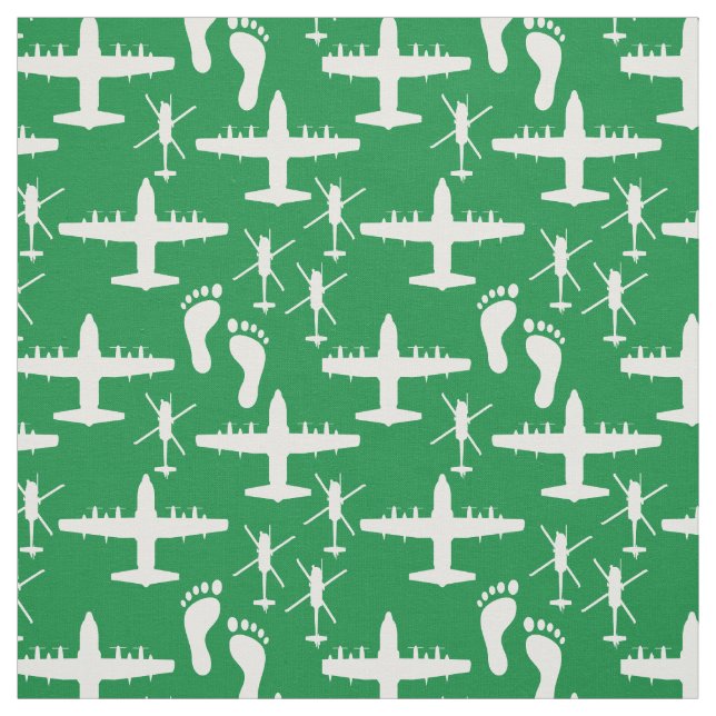 Jolly Green Rescue Team Muster Fabric Stoff (Muster)