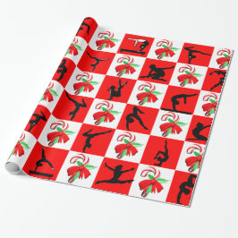 JOLLY GYMNASTICS CHRISTMAS DESIGN GESCHENKPAPIER