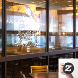 Jolly Happy Cheery Merry Christmas Tree Window Cli Fensteraufkleber