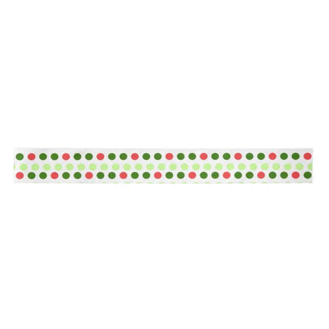 Jolly Holiday Polka Dot Satinband (Vorderseite)