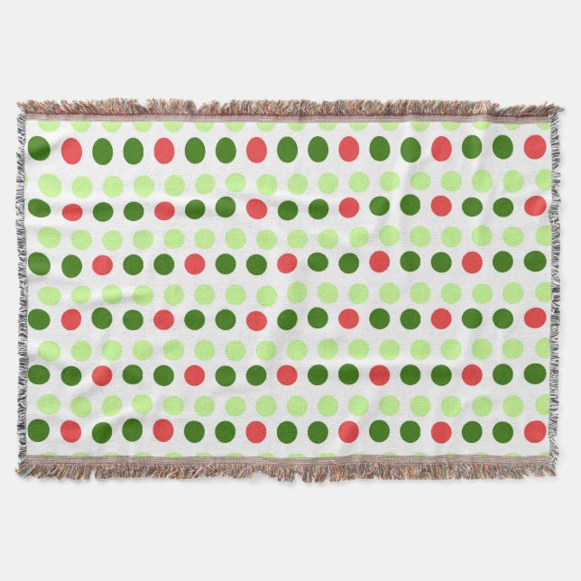 Jolly Holiday Polka Dots Decke (Vorderseite)