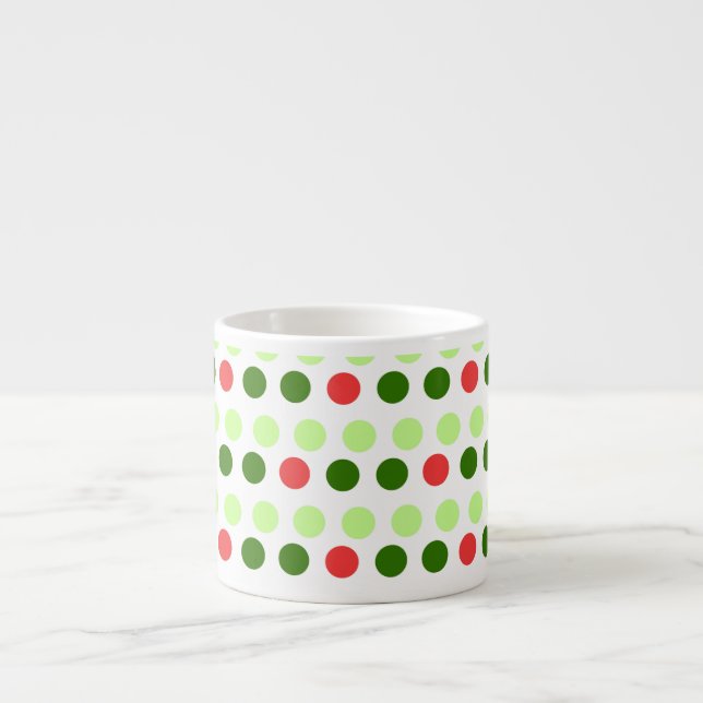 Jolly Holiday Polka Dots Espressotasse (Vorderseite)