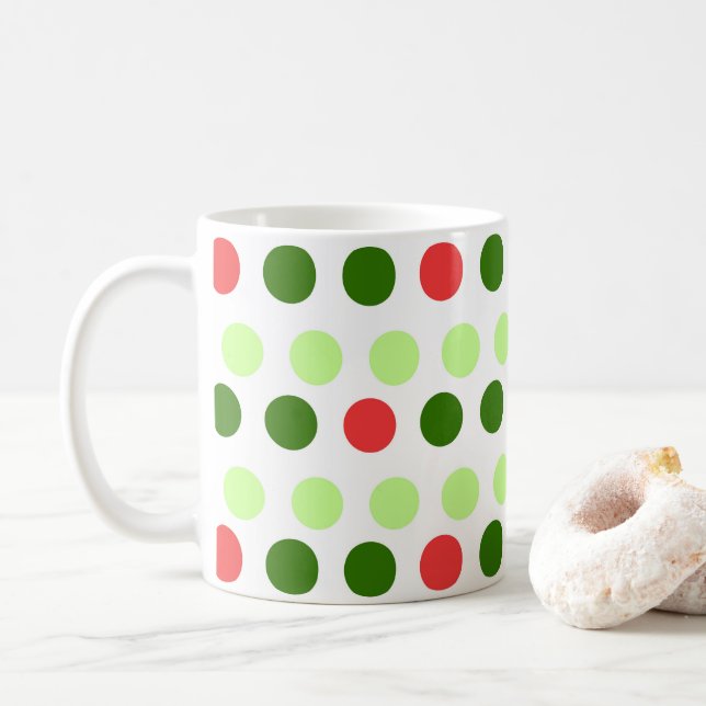 Jolly Holiday Polka Dots Kaffeetasse (Mit Donut)