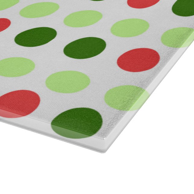 Jolly Holiday Polka Dots Schneidebrett (Ecke)