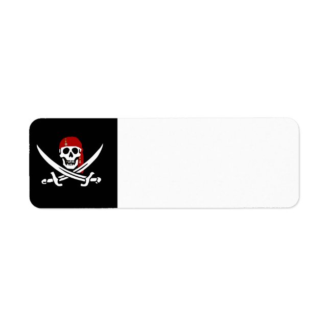 Jolly Jack Pirate Address Label (Vorne)