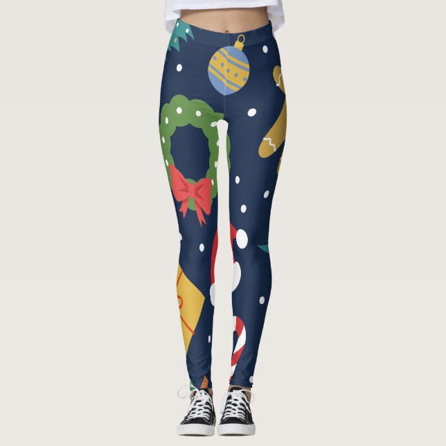 Jolly Jumble Holiday Leggings (Vorderseite)