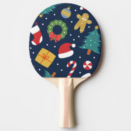 Jolly Jumble Holiday Ping Pong Paddle Tischtennis Schläger