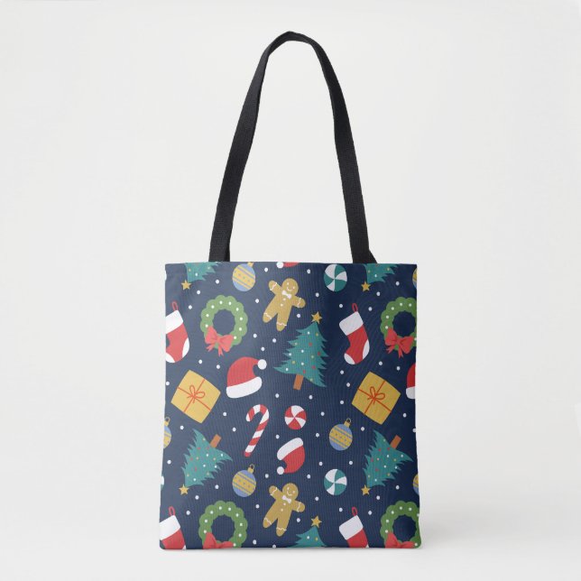 Jolly Jumble Holiday Tote Bag (Vorderseite)