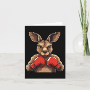 Jolly Kangaroo mit Handschuhen für eine lustige Sc Karte